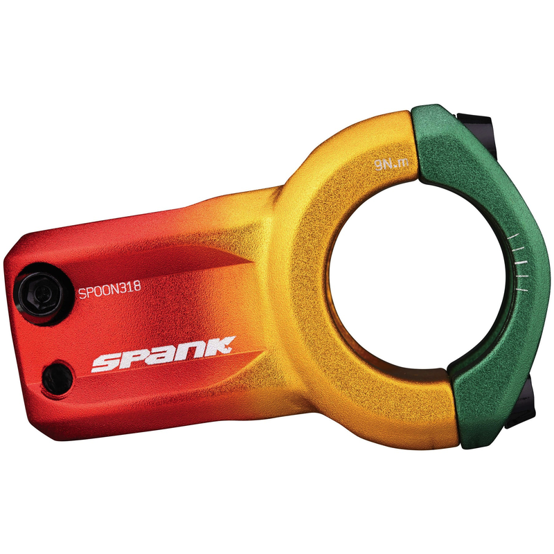 Potence Spank Spoon 318, 31,8mm, Rasta Edition 33mm Rasta