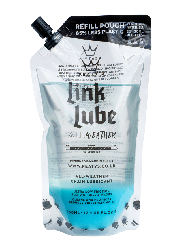 Recharge lubrifiant Peaty's Link Lube toutes conditions 360ml