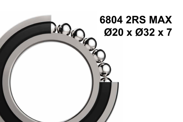 Roulement Elvedes type 6804 MAX Ø20 x Ø32 x 7