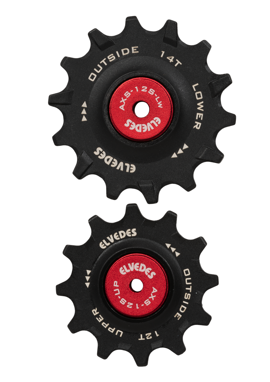 Set galet de dérailleur Elvedes pour SRAM Red/force 1x12 + 1x14 Ceramic Hybrid roulements