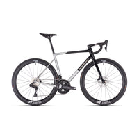 Vélo de route Superior RR 9.8 Ultegra Di2 Gloss Chrome Silver Black Metal