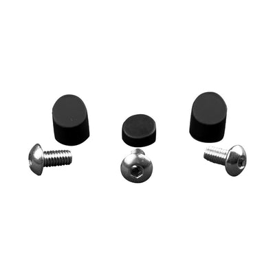 Black mudguard plugs + 3 stainless steel screws Xiaomi M365