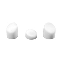 White mudguard caps and 3 stainless steel screws for Xiaomi M365 & Pro - vue 2