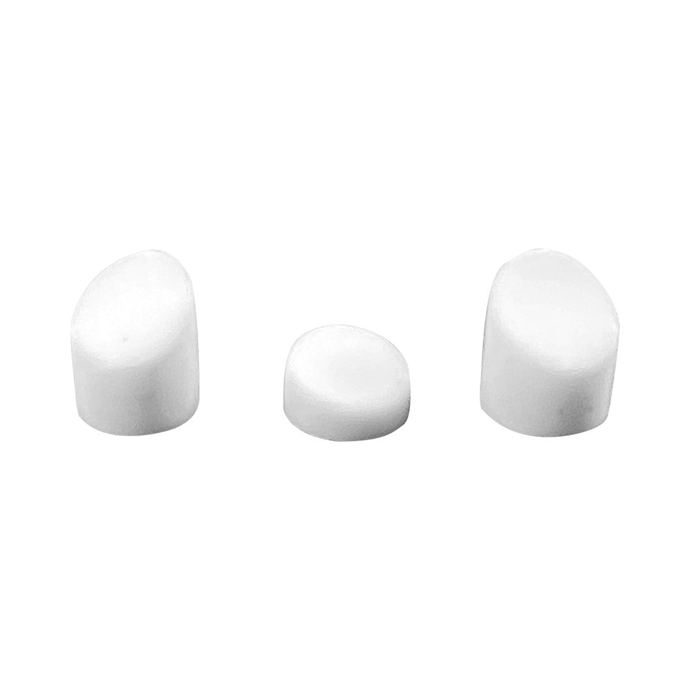 White mudguard caps and 3 stainless steel screws for Xiaomi M365 & Pro - vue 2
