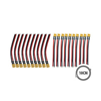Pack Prises XT30 Avec Cables X10 males + X10 femelles - vue 1