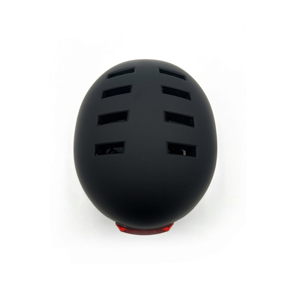 Casque trottinette noir avec LED - vue 3