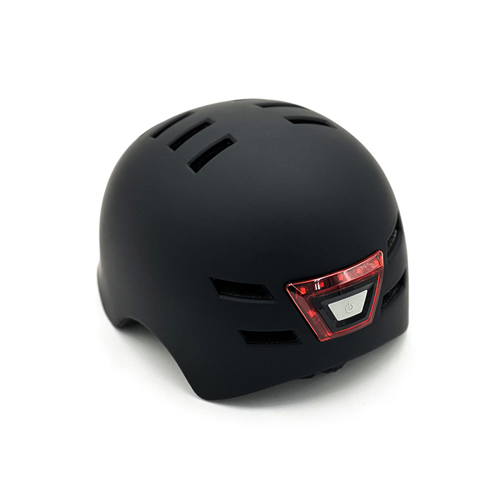 Casque trottinette noir avec LED - vue 2