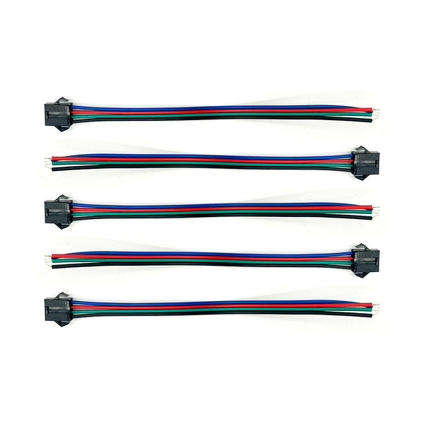 Câble prise JST 4 pin femelle x5pcs - Generic - Vélo Shop Obernai