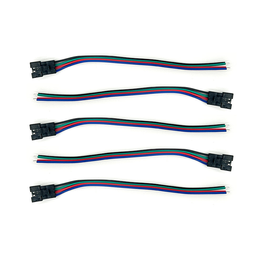 Câble prise JST 4 pin mâle x5pcs en situation