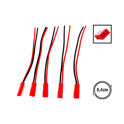 JST SYP 2-pin male connector cable x5