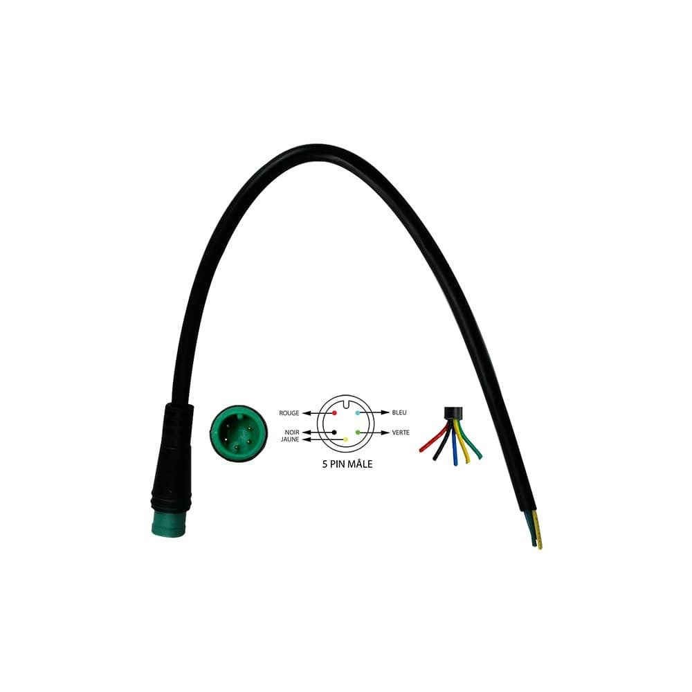 Connecteur étanche 5 pins Male - vue 2