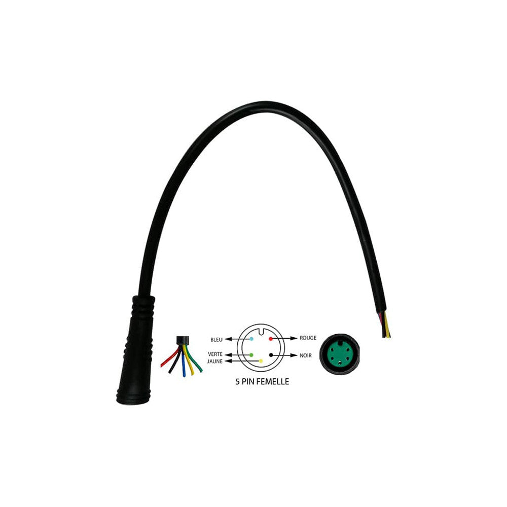 Connecteur étanche 5 pins femelle - vue 2