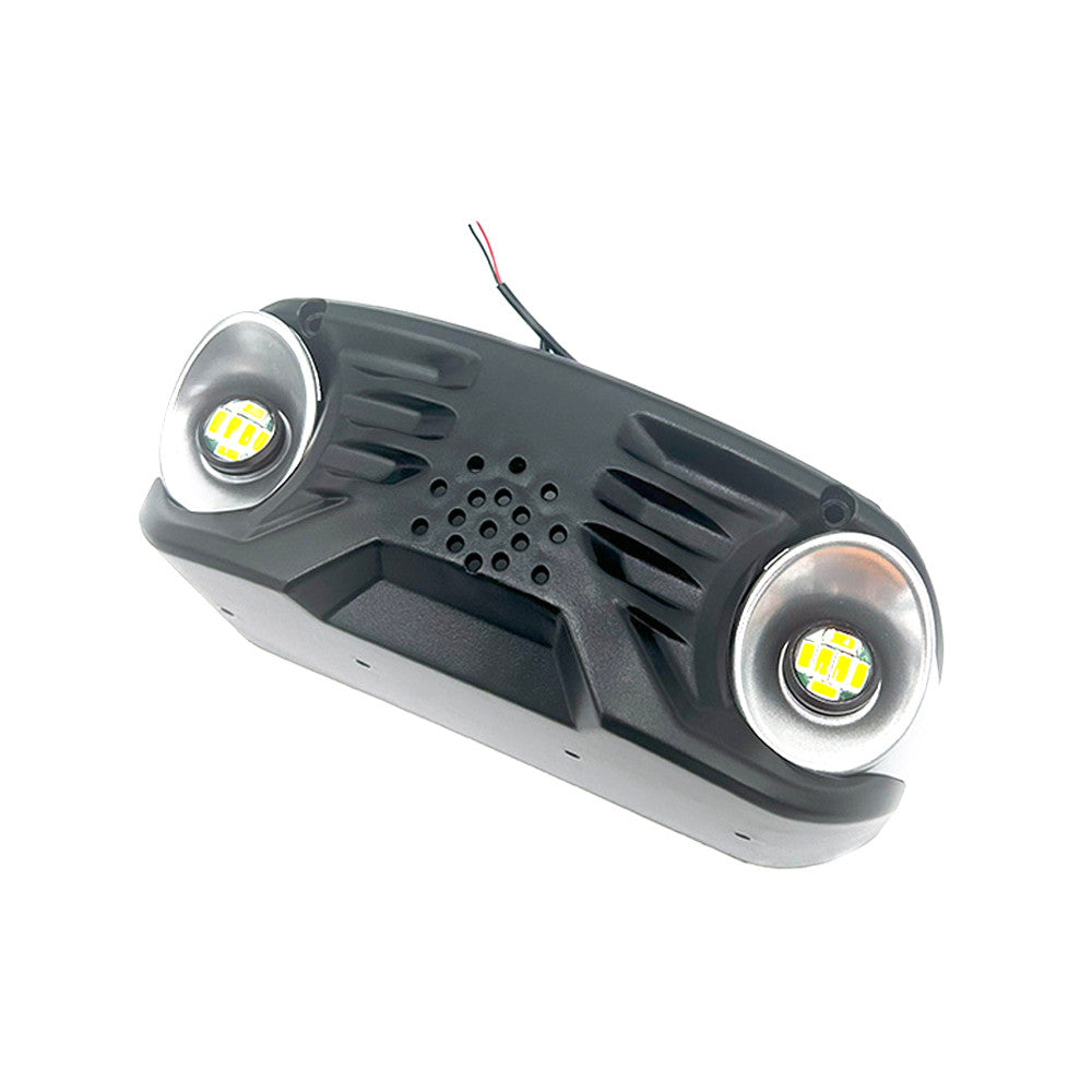 Front deck cover and indicators Dualtron Pop en situation