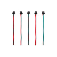 Prise JST 3 pin avec câble femelle x5 - vue 2