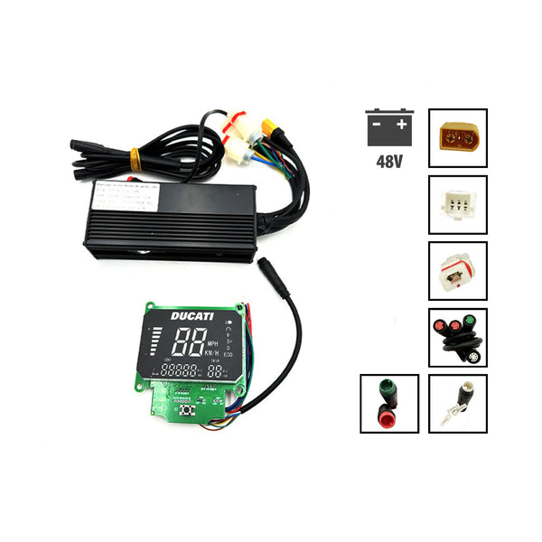 Kit display et controleur Ducati 48V Scrambler E-Cross prise XT90 - Generic - Vélo Shop Obernai