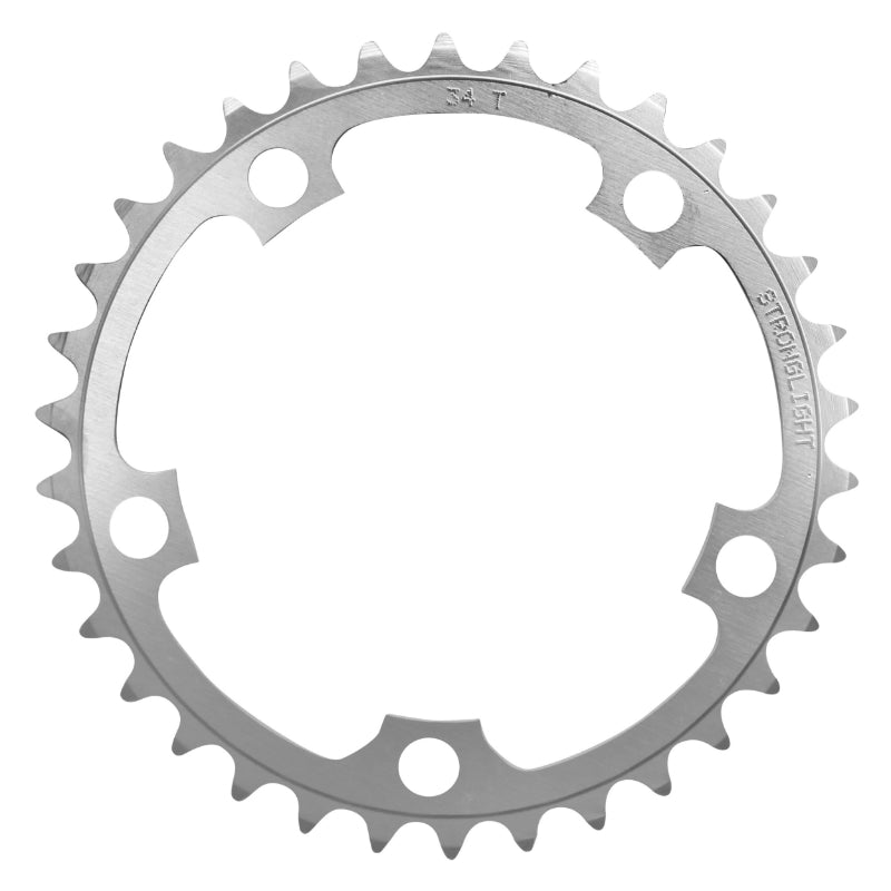 Plateau Route 5 branches Ø 110 Stronglight Dural 34 dents Intérieur Argent Type Shimano 10-9V.