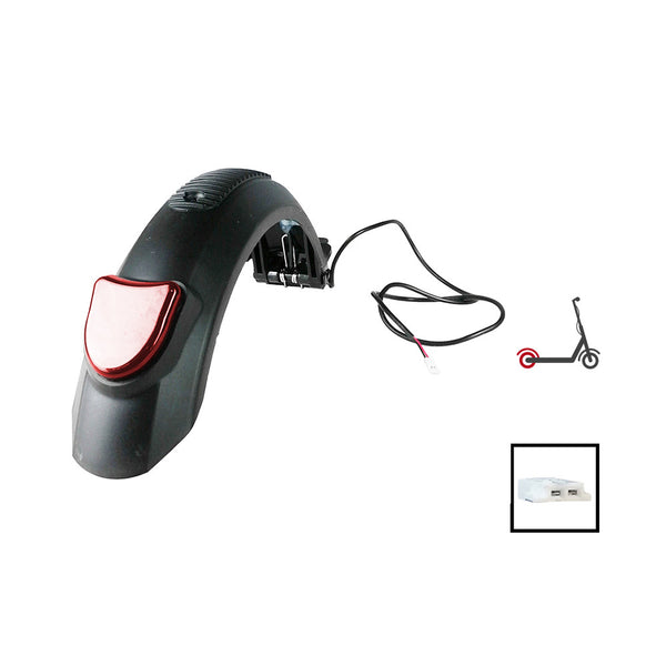 Garde boue arrière et LED Kugoo S1 Kirin - KuKirin - Vélo Shop Obernai