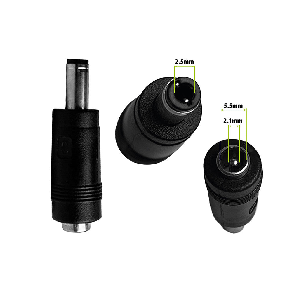 Embout adaptateur chargeur DC 5.5 2.1➡️2.5 en situation