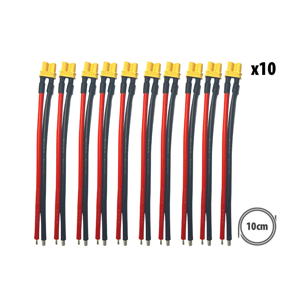 Câble XT30 femelle X10pcs - Generic - Vélo Shop Obernai