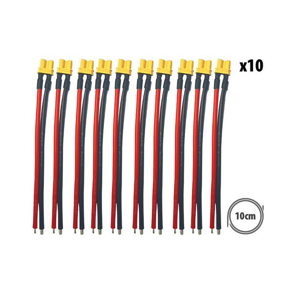 Câble XT30 femelle X10pcs - Generic - Vélo Shop Obernai