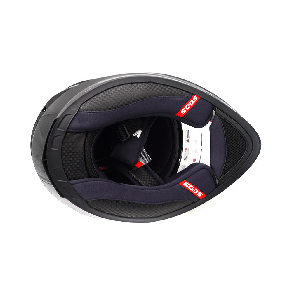 Full-face black helmet (sizes S to XL) - vue 10