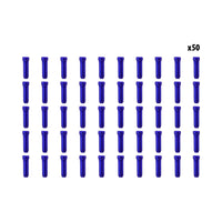 Arrets de cables bleu x50 pcs - vue 1