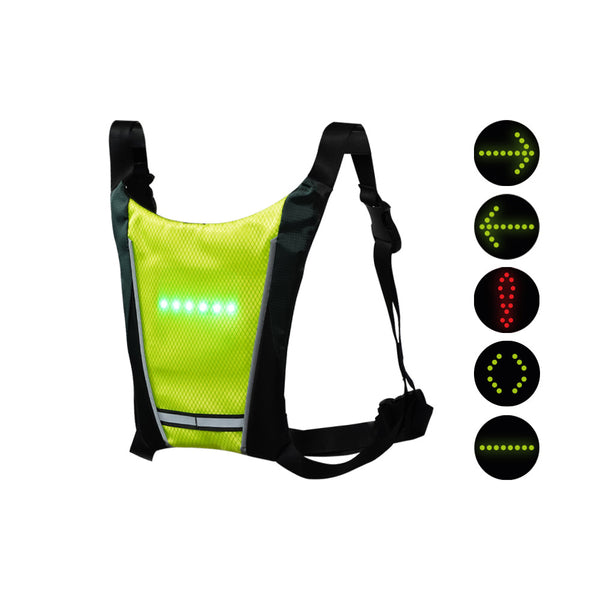 Gilet signaletique LED avec telecommande couleur jaune - Generic - Vélo Shop Obernai
