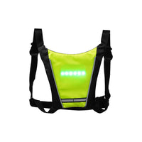 Gilet signaletique LED avec telecommande couleur jaune - vue 4
