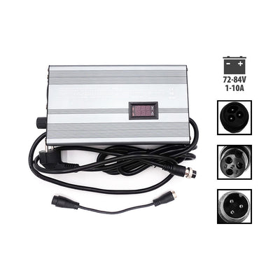 72V ➡️ 84V 1-10A Fast Charger Pack + LP-16 Adapter