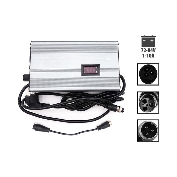 Pack Chargeur rapide 72V ➡️ 84V 1-10A + Adaptateur LP-16 - Generic - Vélo Shop Obernai