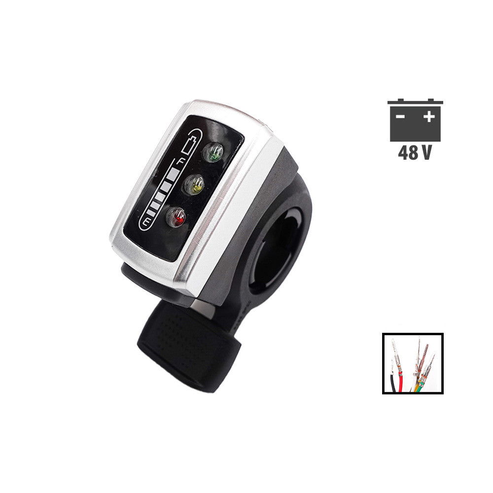 48V battery indicator throttle