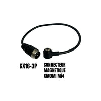 Adaptateur GX16-3 pins male vers connecteur magnetique Xiaomi Mi4 - vue 1