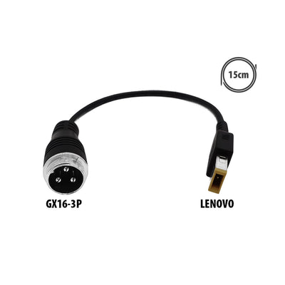 GX16-3P adapter to Lenovo plug