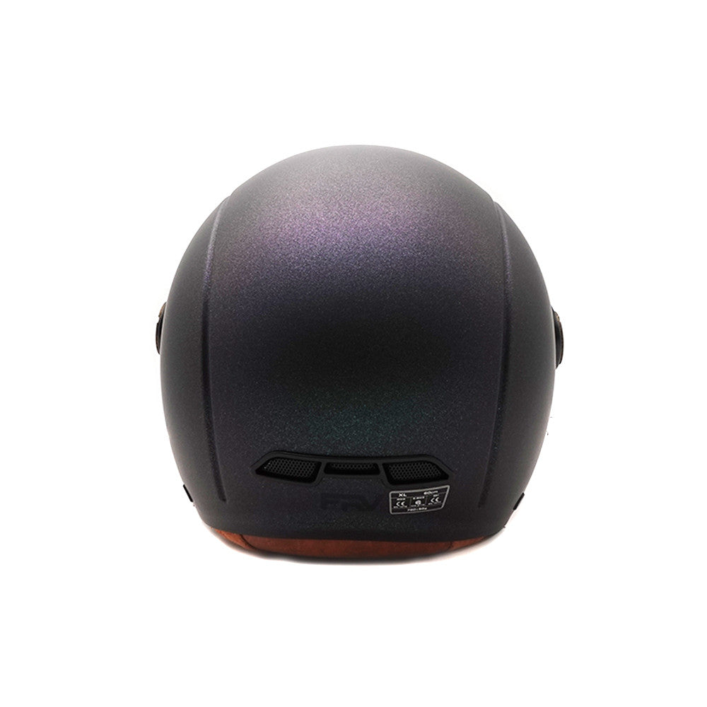Matte chameleon green JET helmet (sizes XS to XXL) - vue 6