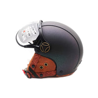Matte chameleon green JET helmet (sizes XS to XXL) - vue 7