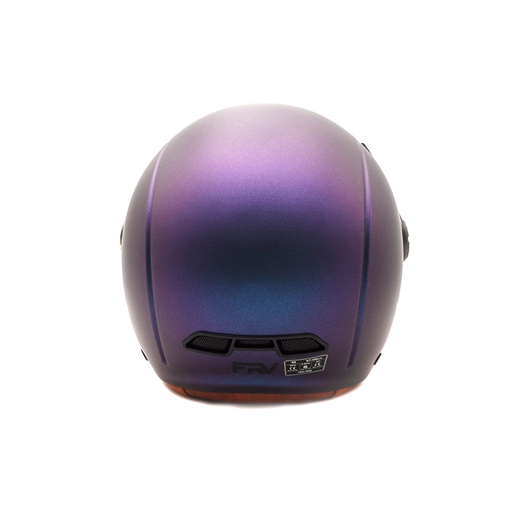 Chameleon matte blue JET helmet (sizes XS to XXL) - vue 6