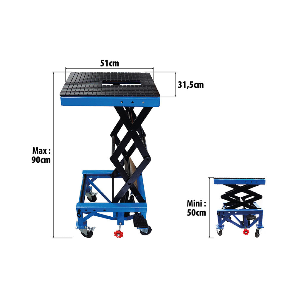 Table elevatrice - vue 2