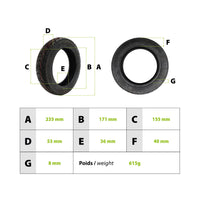 9.5x2 Xiaomi Tubeless Tire - vue 3
