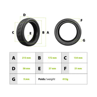 Xiaomi M365 Reinforced Tire (50/75-6.1) - vue 3