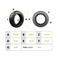 Pneu Zero 8 1/2X2 pouces (50-134) - vue 3