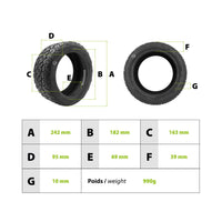 Pneu 85/65-6.5 Tubeless Semi Offroad - vue 3