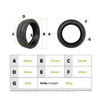 8.5x 2.0 CST V3 Xiaomi Dualtron mini Tire - vue 3