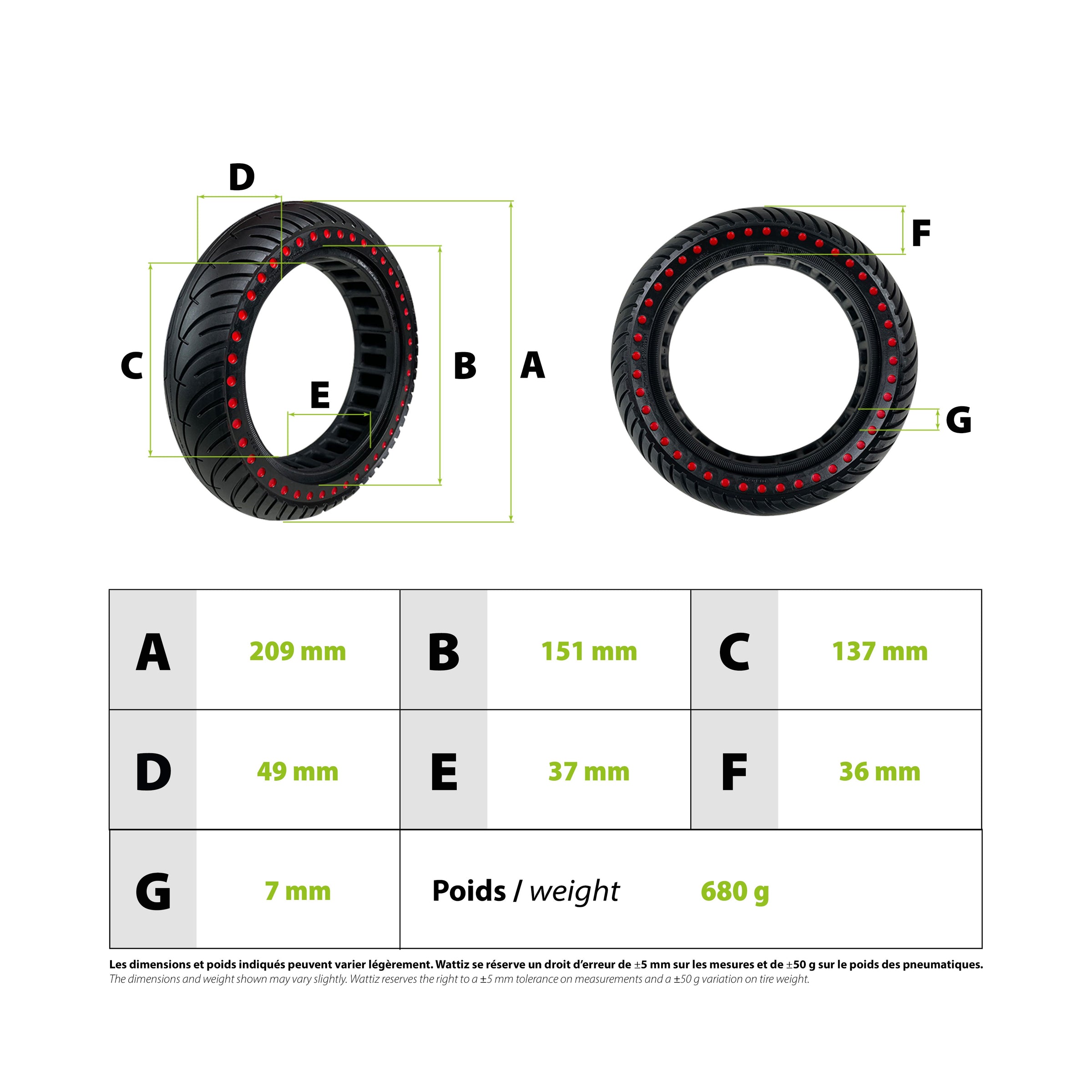 Xiaomi new generation red solid tire - vue 3