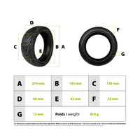 Tire 8.5x3 road Dualtron mini - vue 3