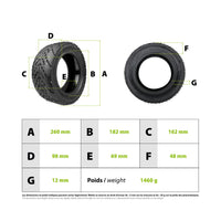 Pneu 90/65-6.5 Tubeless + Gel anti crevaison - vue 3