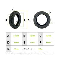 60/70-6.5 tubeless tire with gel for Ninebot - vue 3