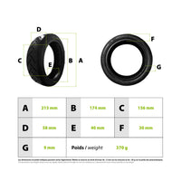 Tire 8.5x2 Xiaomi (50/75-6.1) Wanda - vue 3