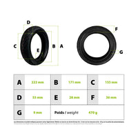 8.5x2 CHAOYANG Tubeless Tire with Puncture Protection Strip - vue 3