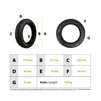 Tire 2.50-10 Dualtron City (14x2.50-10) - vue 3