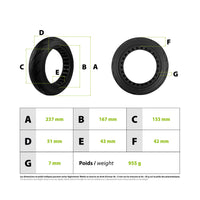 Solid Tire 10x2.125 Ninebot F Xiaomi Mi4 - vue 3